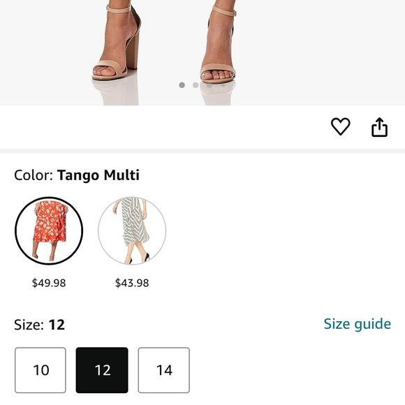 CALVIN KLEIN women’s ruffle front skirt tango floral print size 12 - Picture 15 of 15